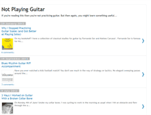 Tablet Screenshot of notplayingguitar.com